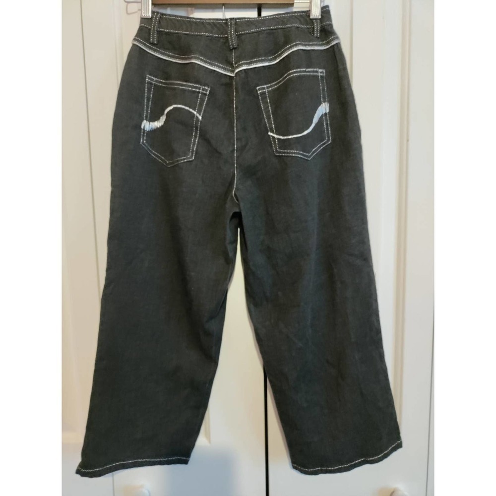 Susan Graver Crop ankle pants dk blue size xs (0/2)